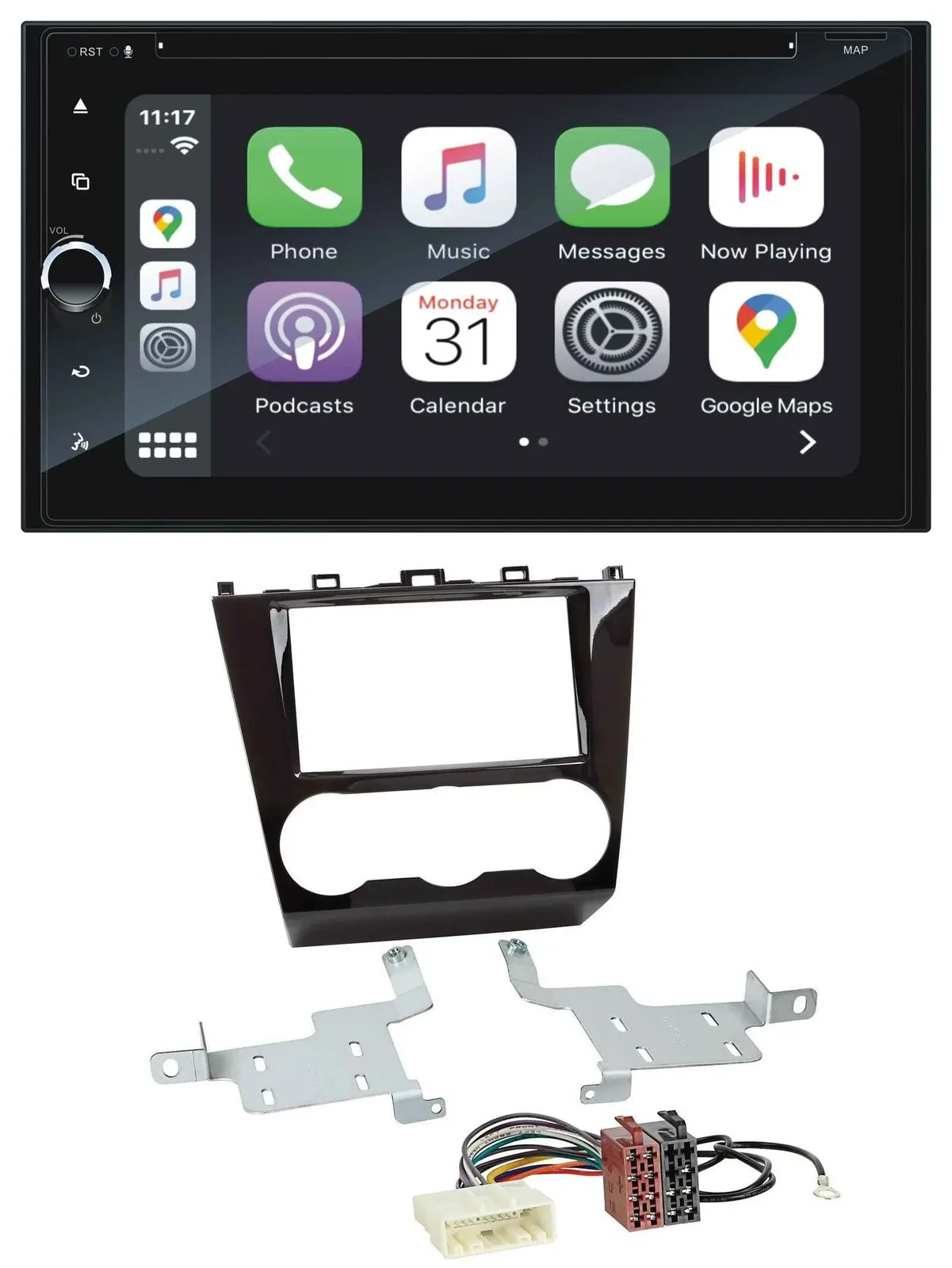 Blaupunkt 2DIN Bluetooth DAB USB DVD MP3 Autoradio für Subaru Forester ab 2015