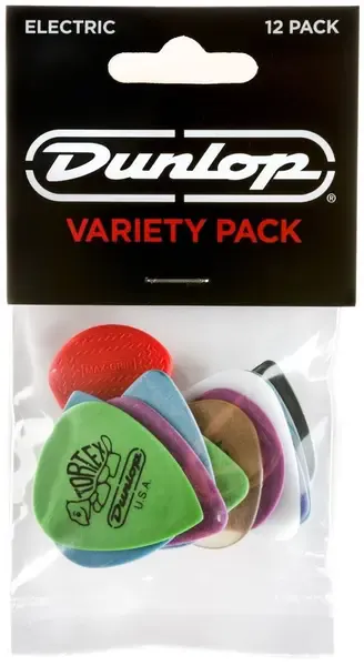 Набор медиаторов для электрогитары Dunlop PVP113 Electric Pick Variety Pack, 12шт