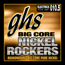 Струны для электрогитары GHS Strings BCL Big Core Nickel Rockers 10.5-48