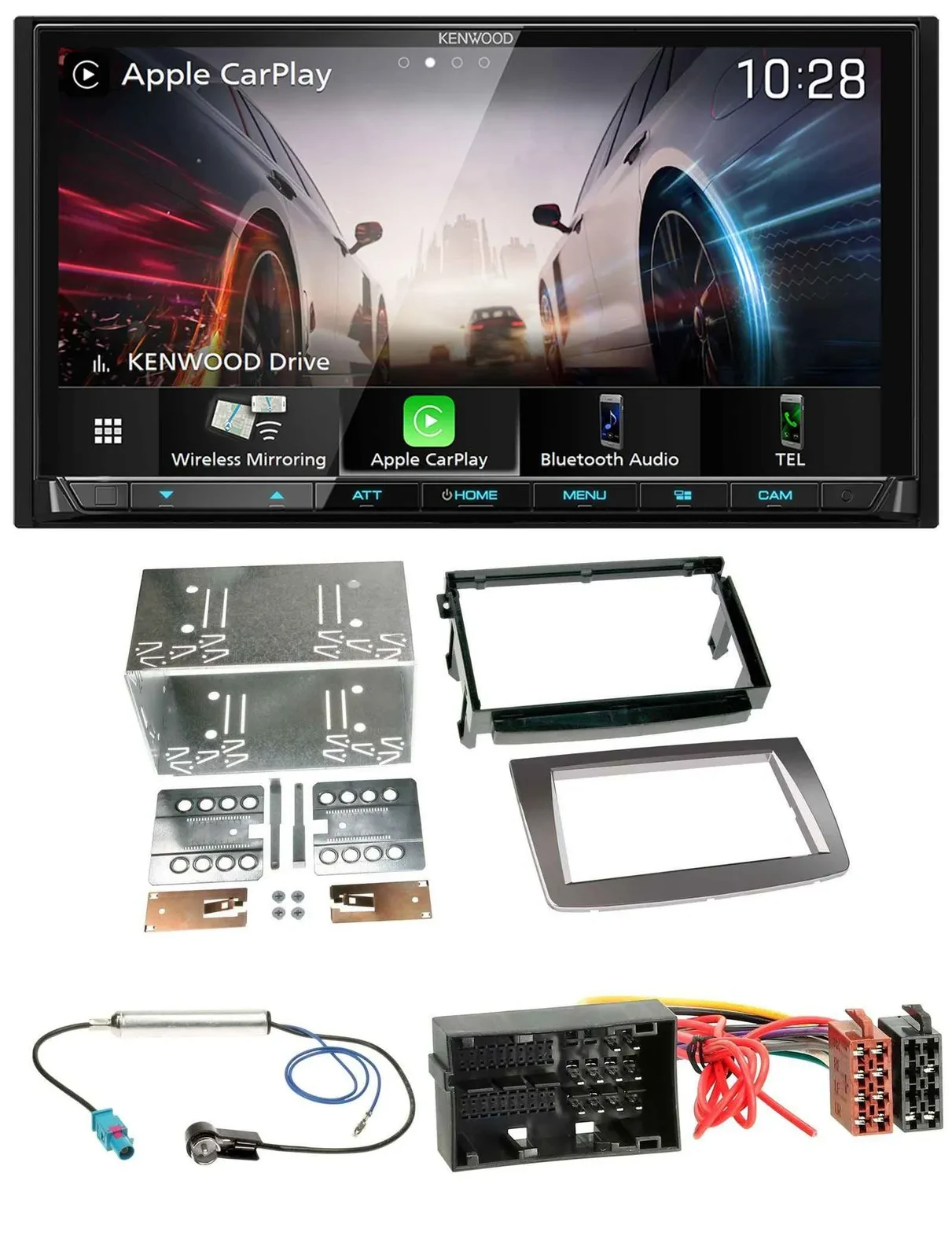 Kenwood MP3 2DIN USB DAB Bluetooth Autoradio für Alfa Romeo Mito ab 14 955 silbe