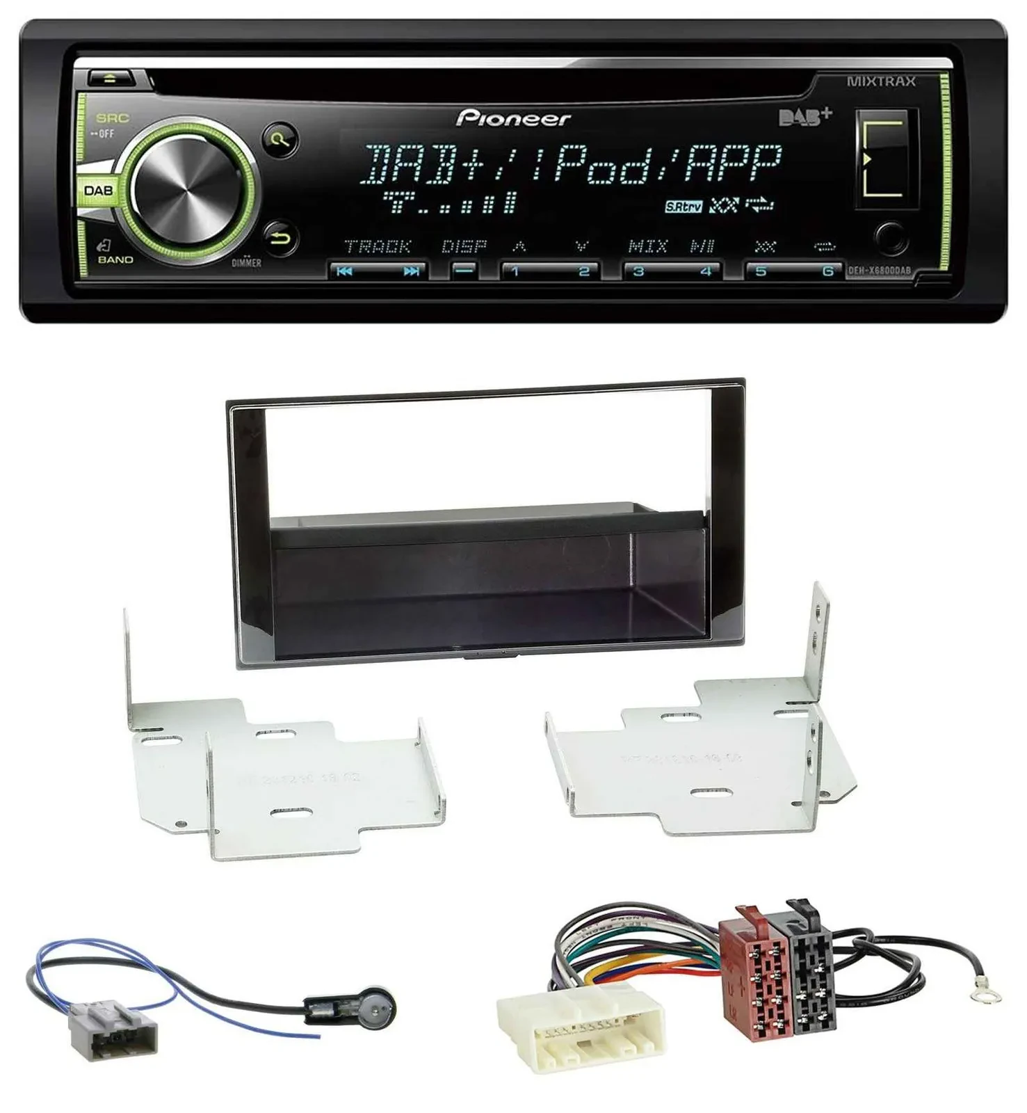 Pioneer DAB USB MP3 AUX CD Autoradio für Nissan Micra, Note (ab 2013)