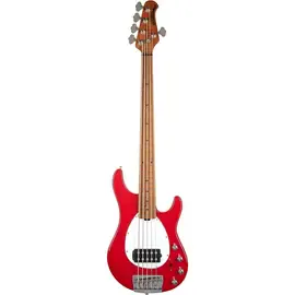Бас-гитара Ernie Ball Music Man Sterling 5 H Bass Scarlet Red