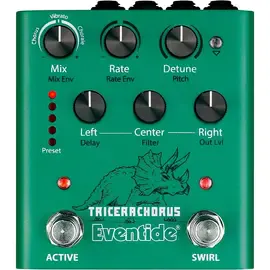 Педаль эффектов для электрогитары Eventide TriceraChorus Effects Pedal Green