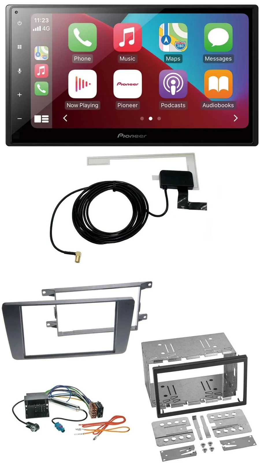 Автомагнитола для Skoda Octavia (2004–2013), Scout (2006–2012) Pioneer 2DIN USB Bluetooth DAB MP3