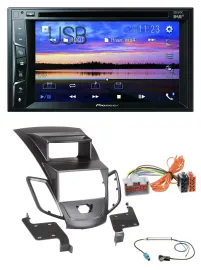 Pioneer Bluetooth 2DIN USB DVD DAB MP3 Autoradio für Ford Fiesta 08-10 Display s