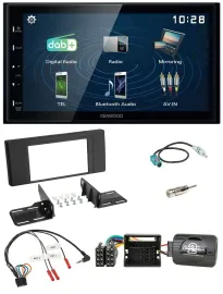 Kenwood 2DIN Bluetooth Lenkrad USB DAB Autoradio für Land Rover Range Rover Vogu