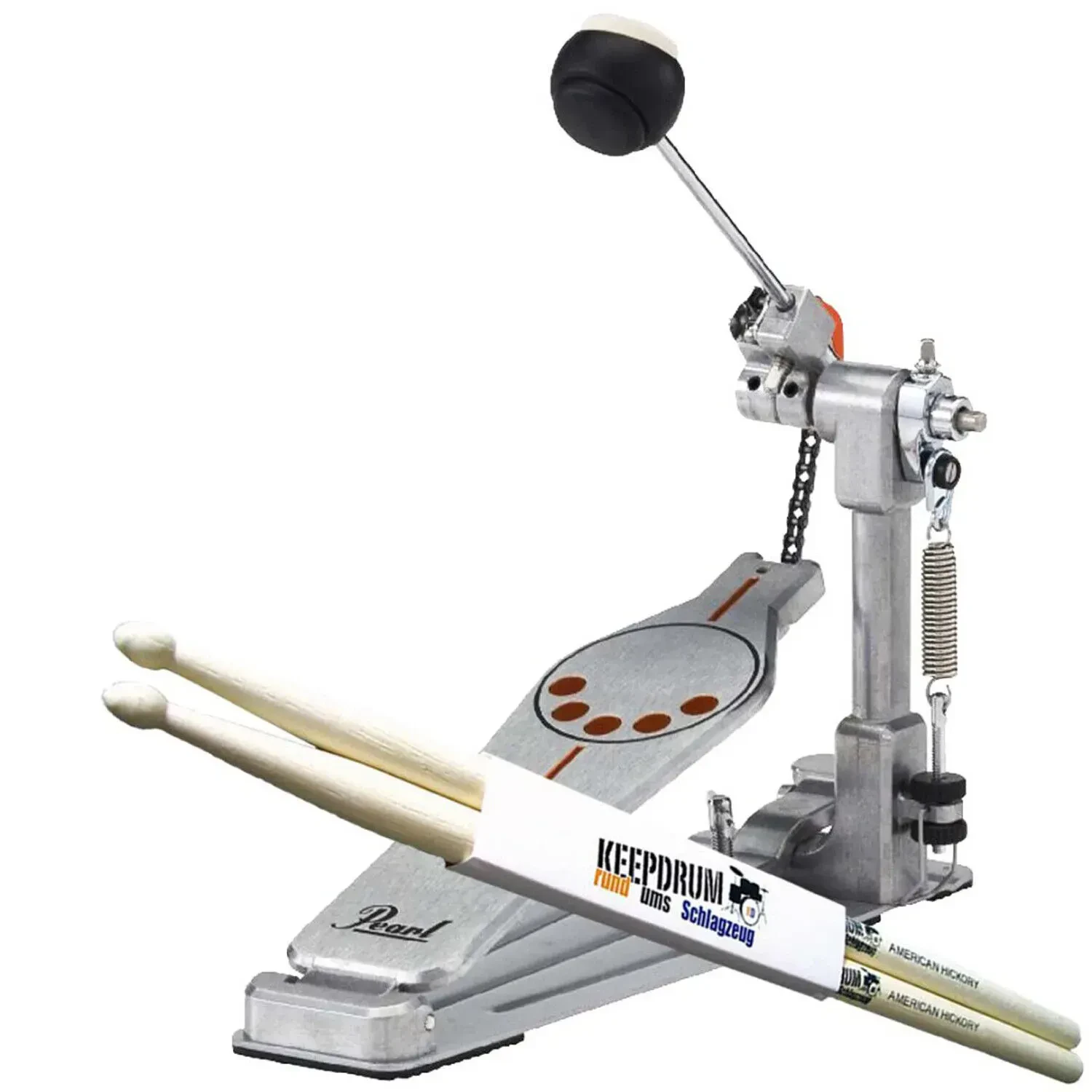 Педаль для барабана Pearl P-930 с палочками