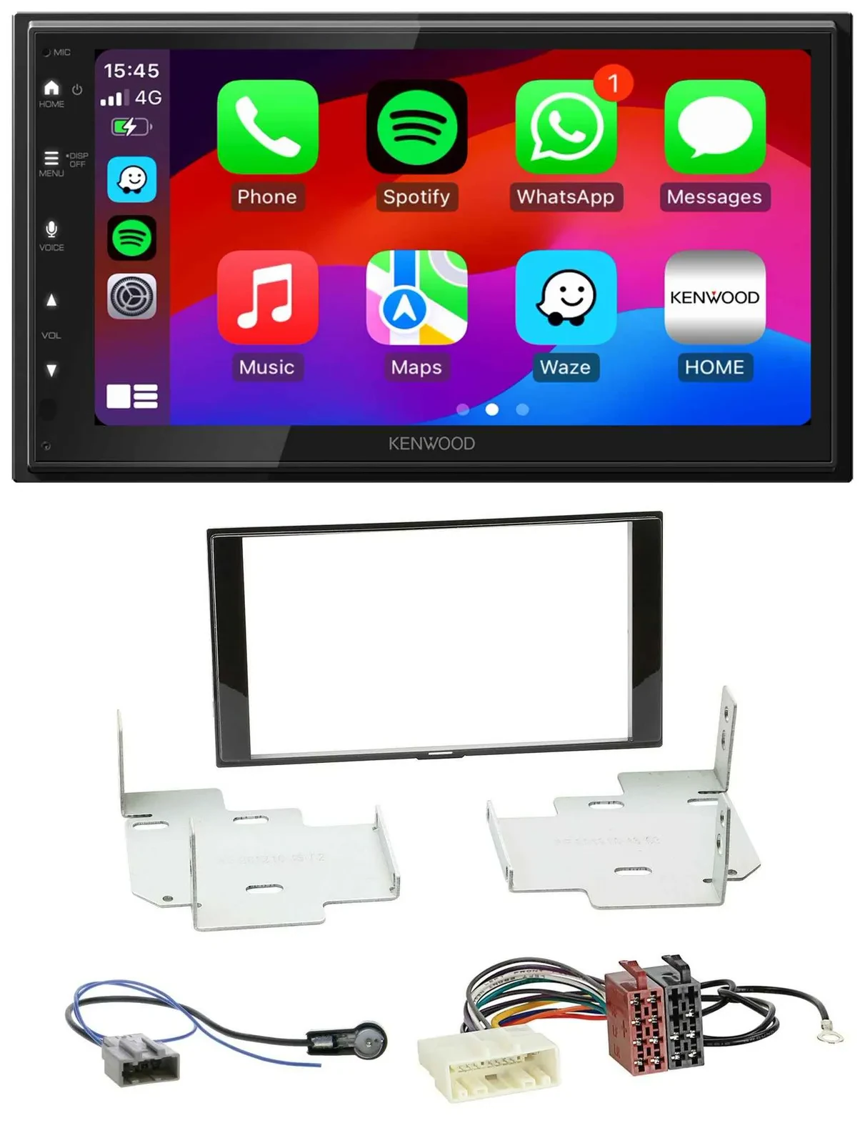 Kenwood MP3 USB DAB 2DIN Bluetooth Autoradio für Nissan Micra Note ab 2013
