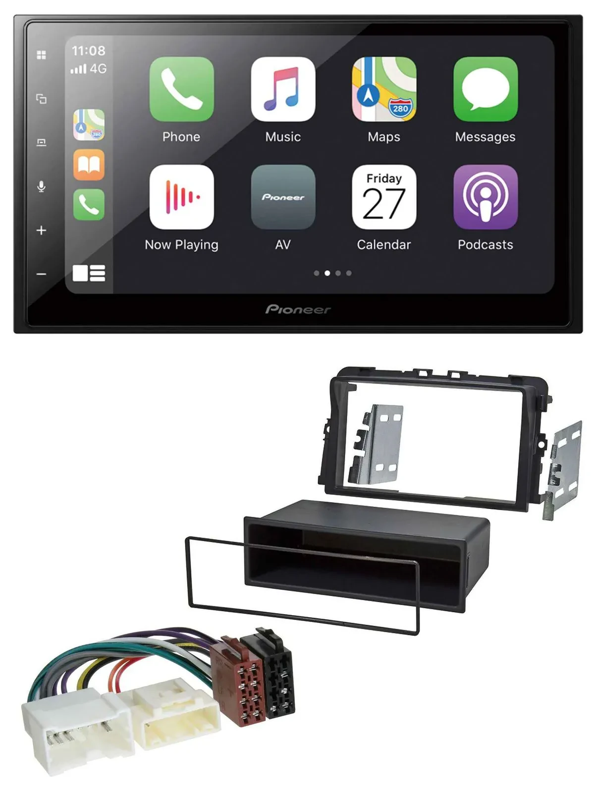 Pioneer MP3 Bluetooth DAB 2DIN USB Autoradio für Opel Vivaro (2011-2015)