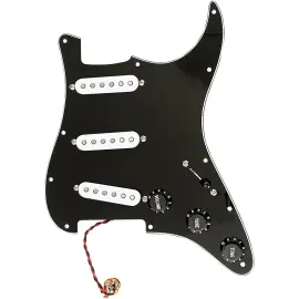 AxLabs Habanero 3 Ply 11-Hole Mount Pre-Wired S/S/S Pickguard Black White