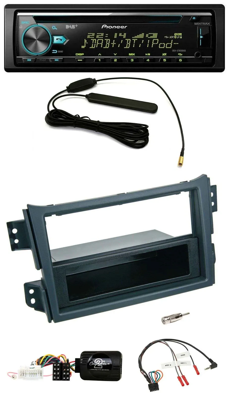 Автомагнитола Pioneer CD/MP3 DAB USB для Opel Agila B, Suzuki Splash