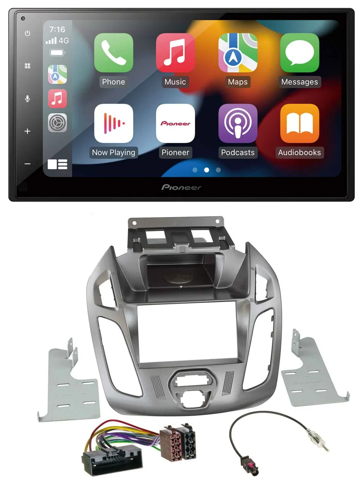Автомагнитола Pioneer 2DIN, DAB, Bluetooth, USB, MP3 для Ford Transit 2013–2018