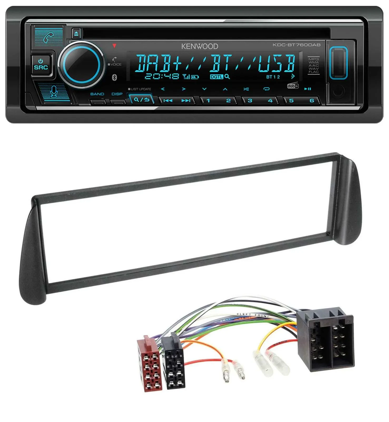 Kenwood MP3 Bluetooth DAB USB CD Autoradio für Citroen Xsara Picasso (ab 2000)