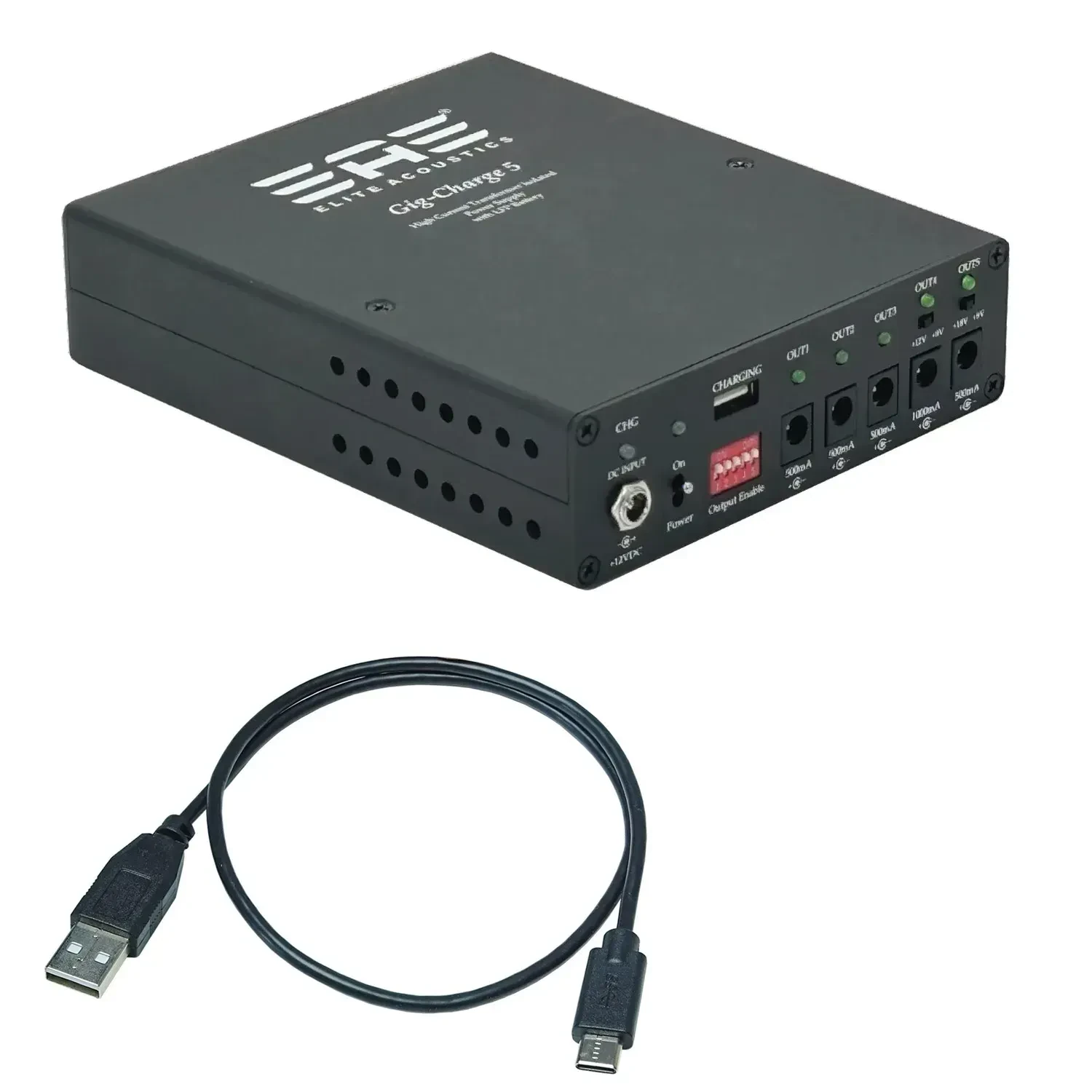 Блок питания для гитарных педалей Elite Acoustics Gig-Charge 5