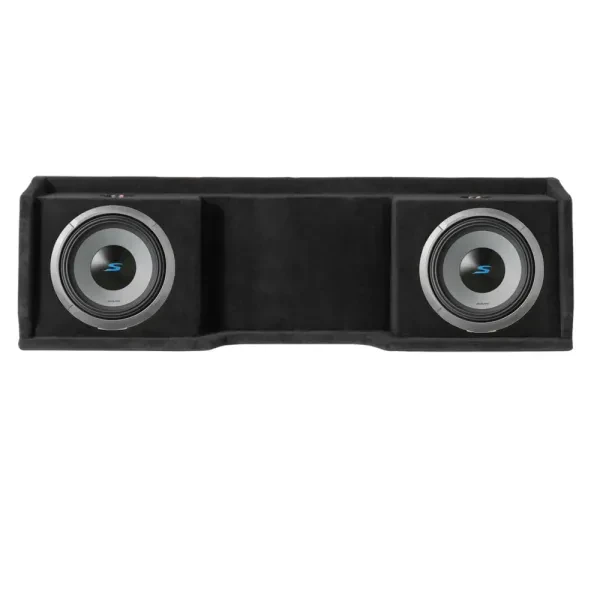 NVX VE-GM-SLVECG1-D12S Dual 12" Sealed Enclosure w/ Two S2-W12D4 Subwoofer