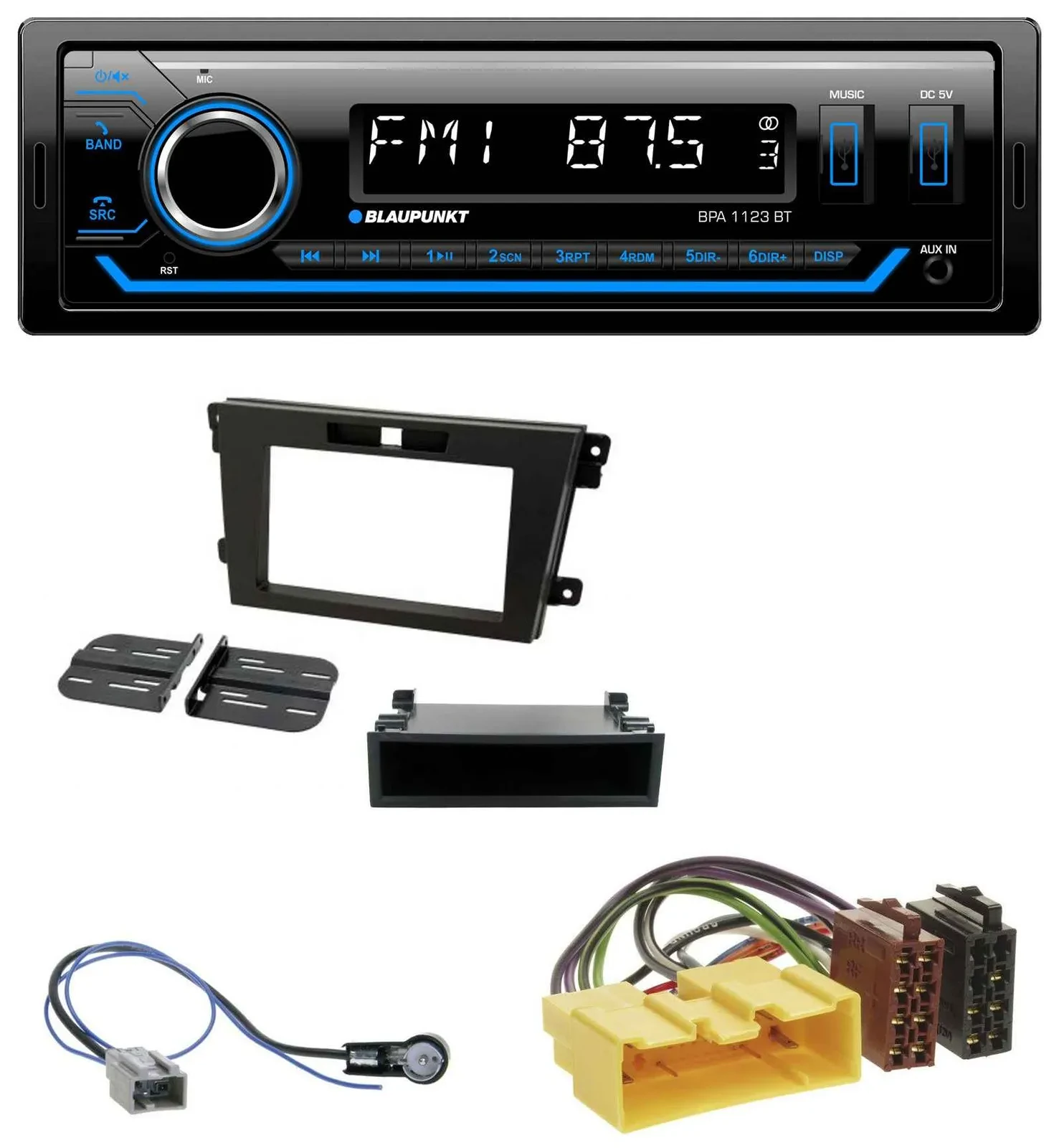 Blaupunkt MP3 Bluetooth USB AUX Autoradio für Mazda CX-7 (2008-2010)