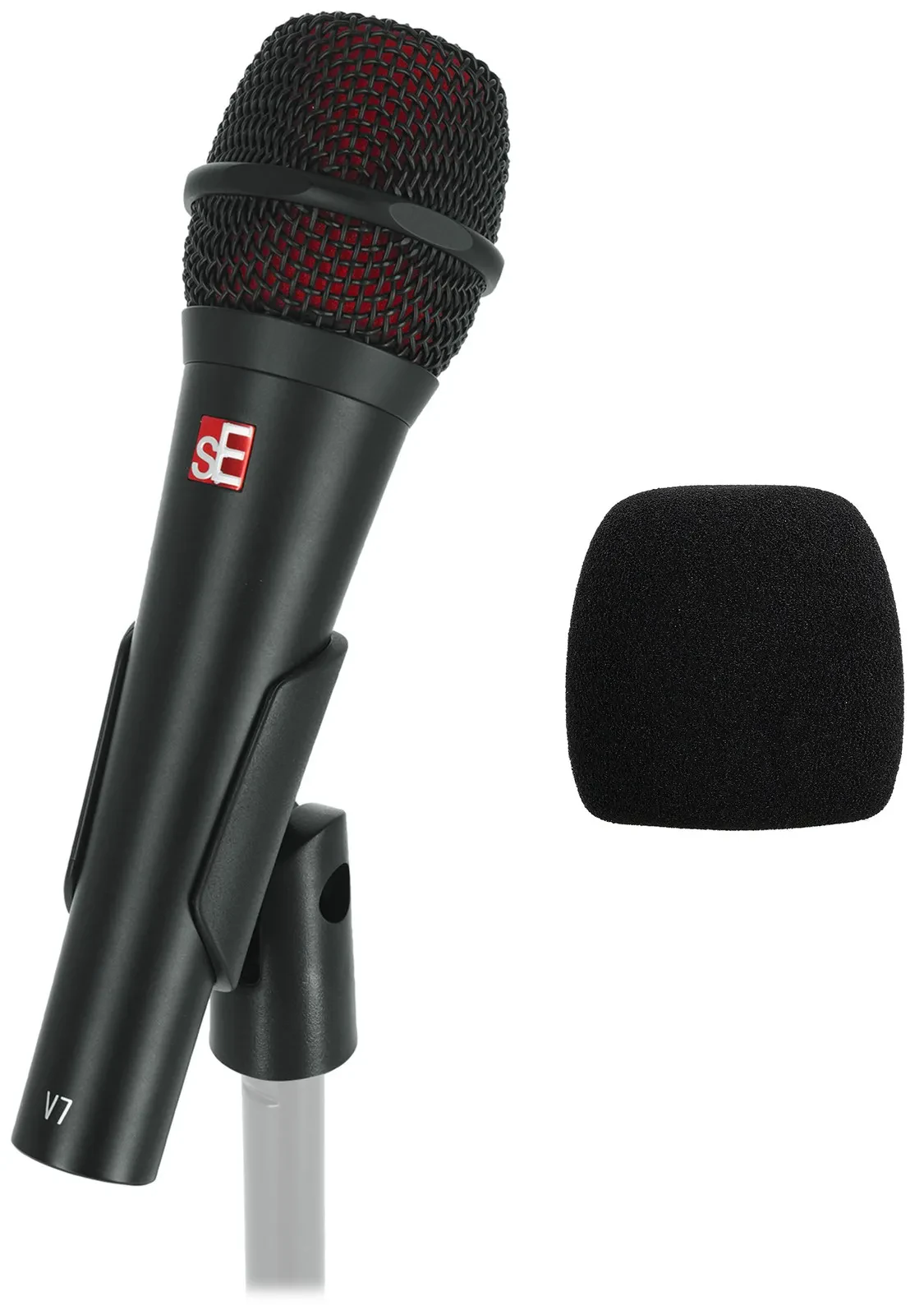 Микрофон sE Electronics V7 Black, динамический, черный, с ветрозащитой WS07