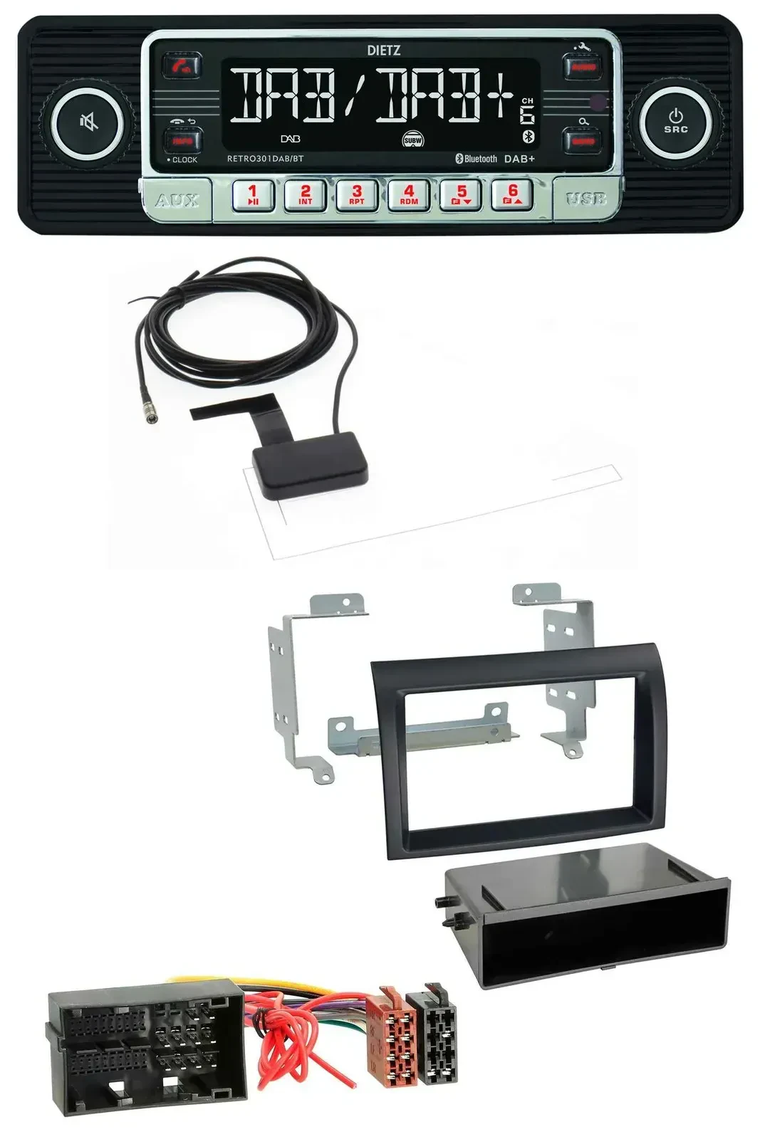 Dietz DAB Bluetooth USB MP3 Autoradio für Citroen Jumper ab 2014 Fiat Ducato 14-