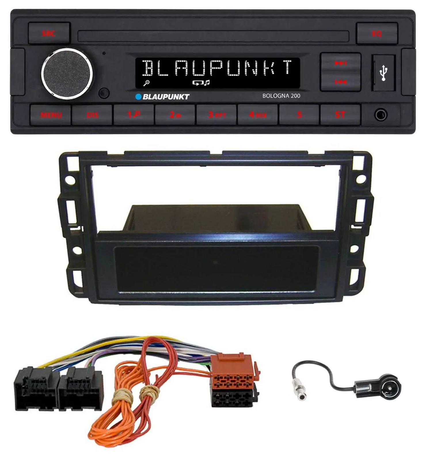 Blaupunkt MP3 AUX USB 1DIN Autoradio für Cadillac BLS (2006-2010)