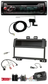 Автомагнитола Pioneer CD USB Bluetooth DAB для Hyundai i20 (2009–2011), ISO, черный