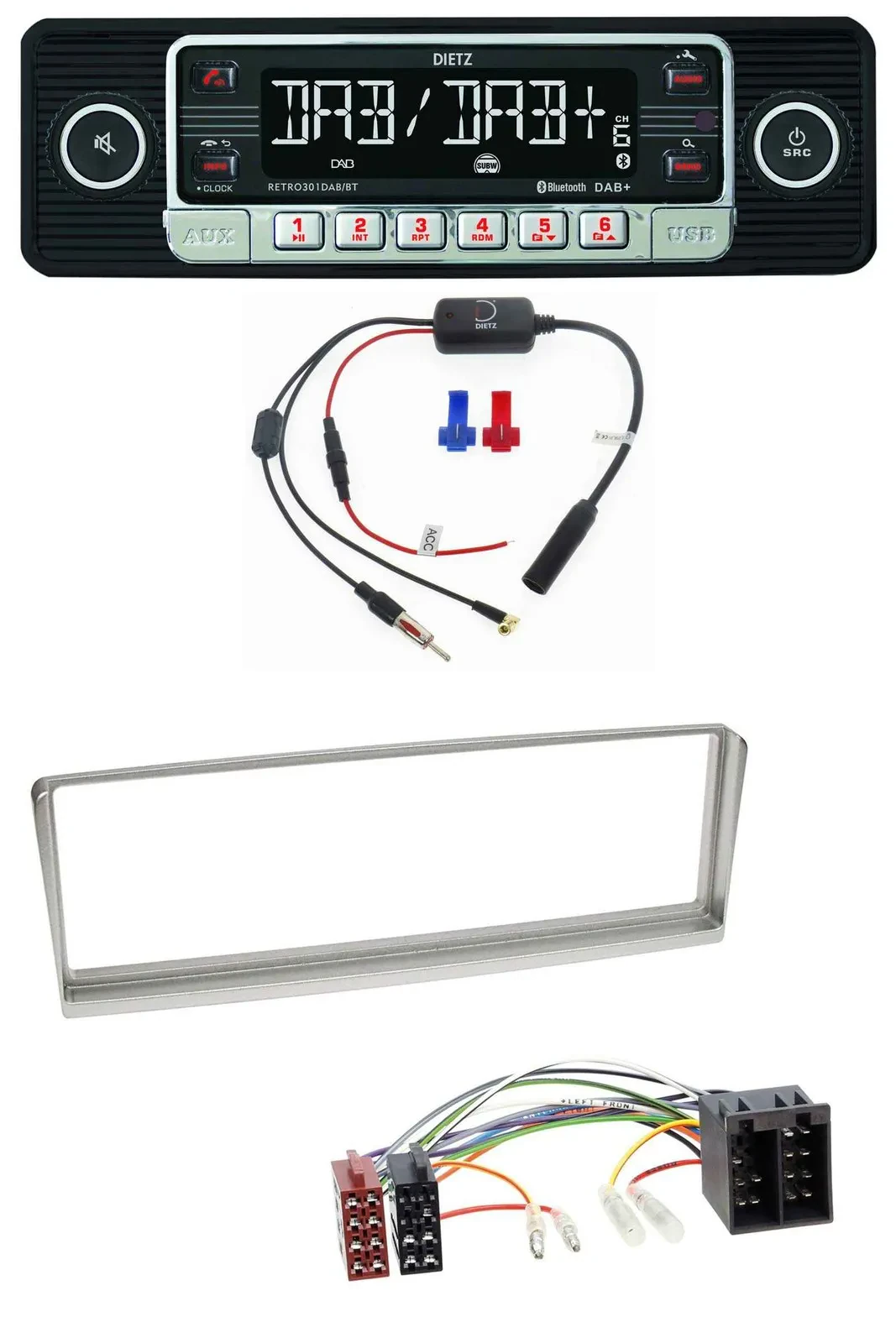 Dietz MP3 DAB Bluetooth USB Autoradio für Alfa Romeo 156 (2001-2003)