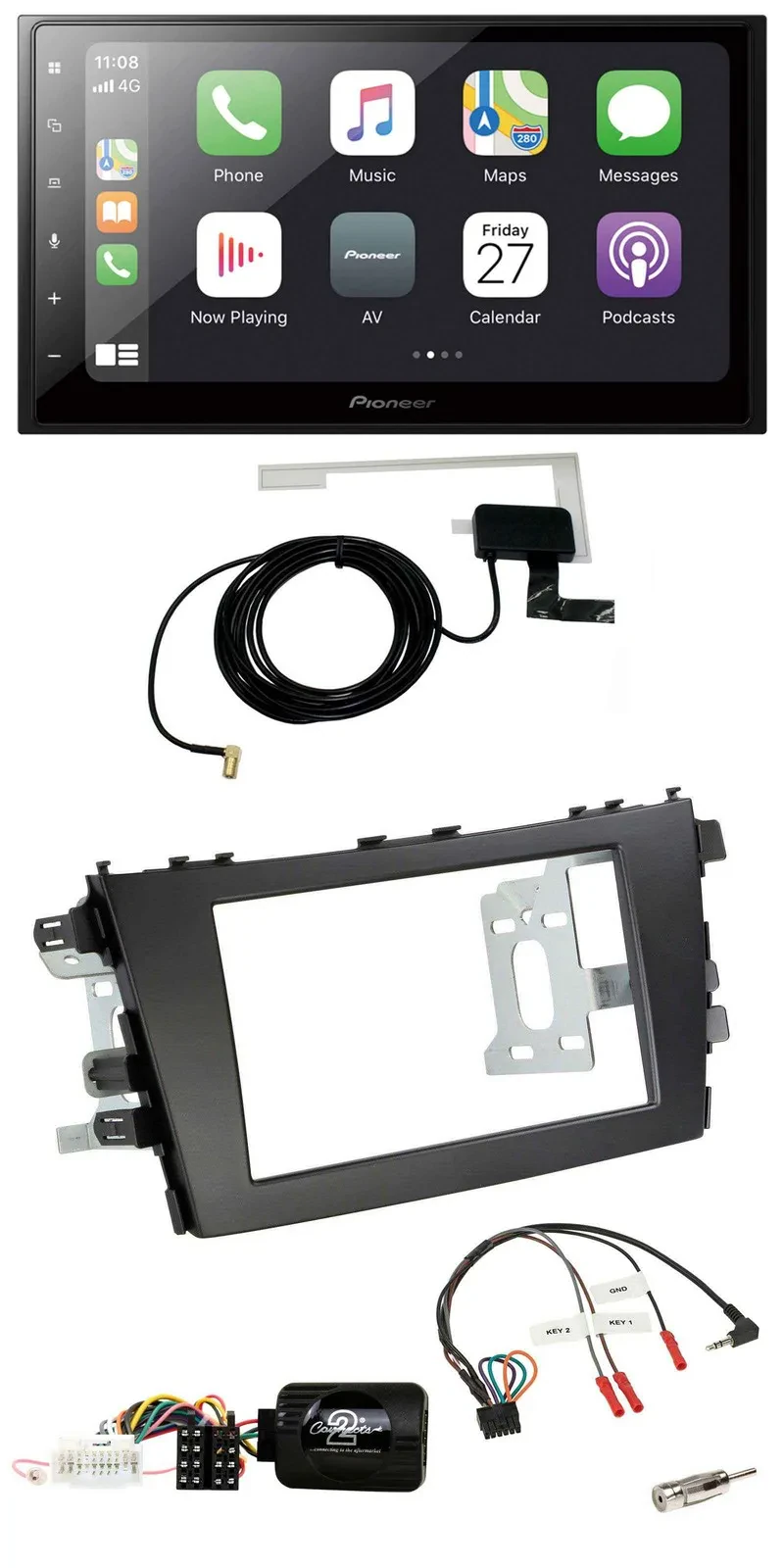 Автомагнитола Pioneer 2DIN, USB, Bluetooth, DAB, для Suzuki Celerio LF (с 2014)