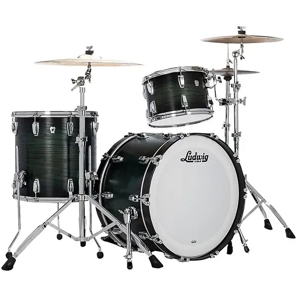 Ударная установка акустическая Ludwig Classic Oak 3-Piece Fab Shell Pack Green Burst