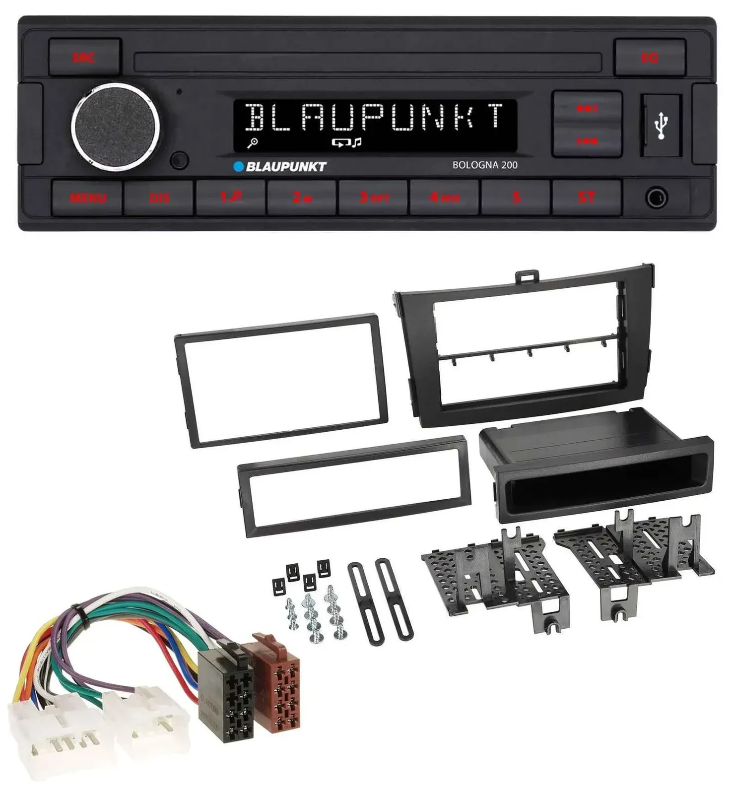 Автомагнитола для Toyota Corolla Blaupunkt 1-DIN MP3 USB AUX черная