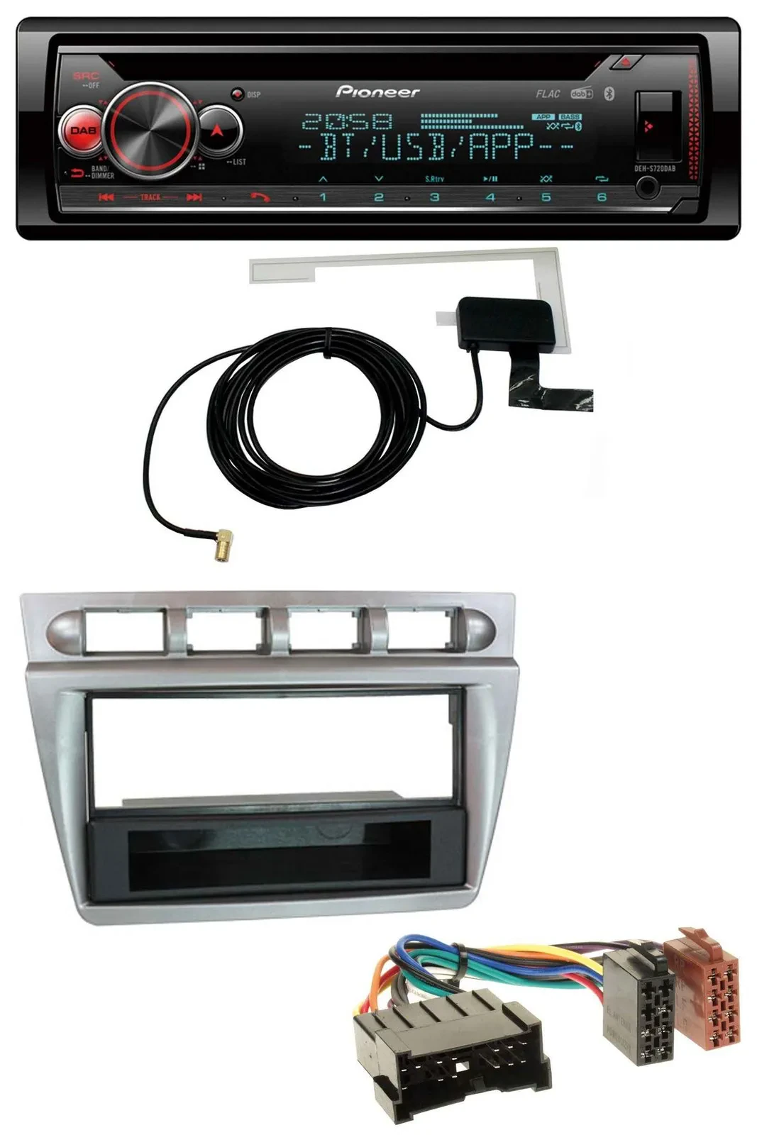 Автомагнитола для Kia Picanto (2004–2007) Pioneer DAB, CD, MP3, USB, Bluetooth