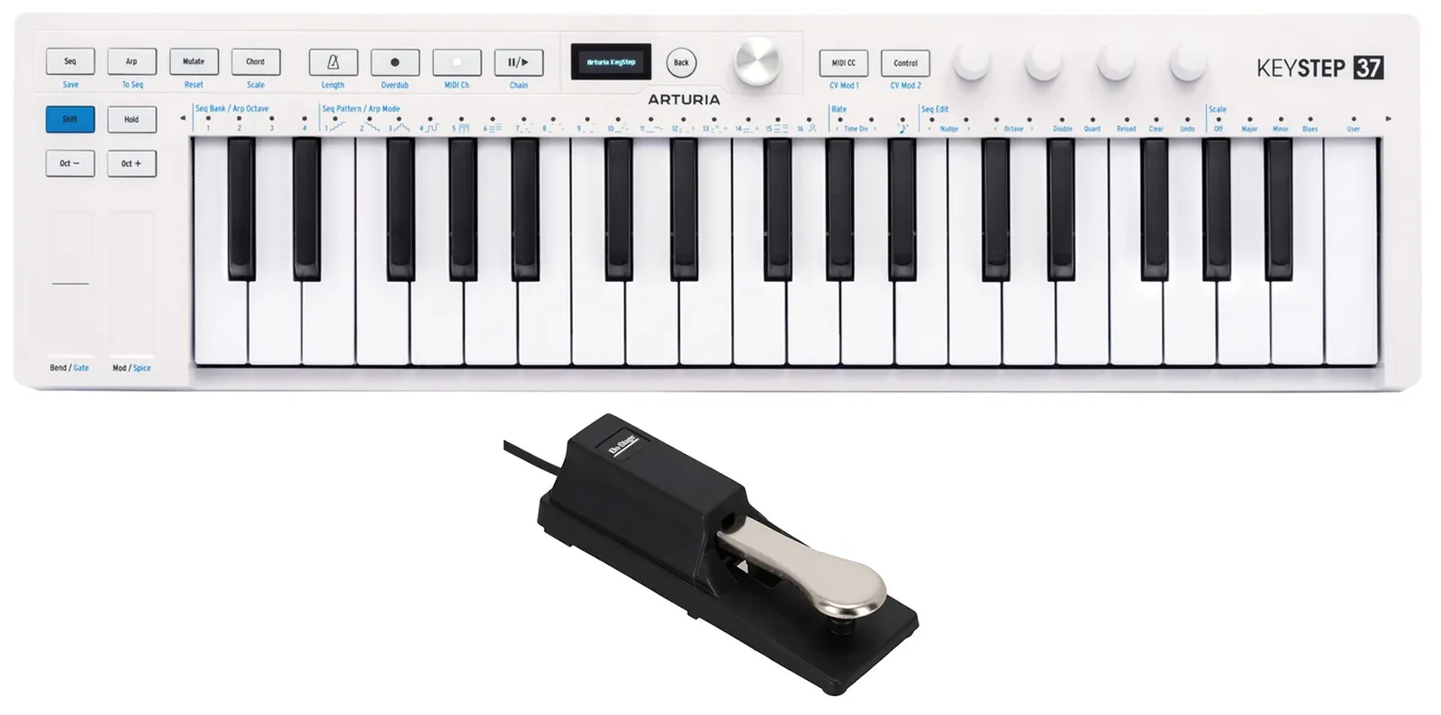 Arturia KeyStep 37 MK2 37-Key Sequencer MIDI Keyboard Controller+Sustain Pedal