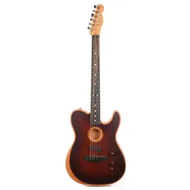 Электроакустическая гитара Fender American Acoustasonic Telecaster All Mahogany Bourbon Burst