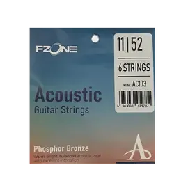 Струны для акустической гитары FZONE AC103 Phosphor Bronze 11-52