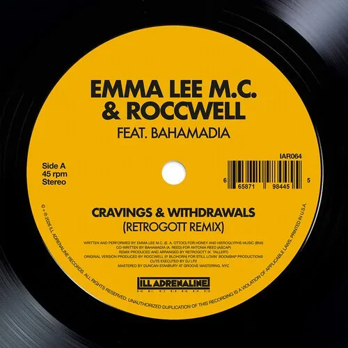 Виниловая пластинка Emma Lee M.C. - Cravings & Withdrawals (feat. Bahamadia) [New 7" Vinyl]