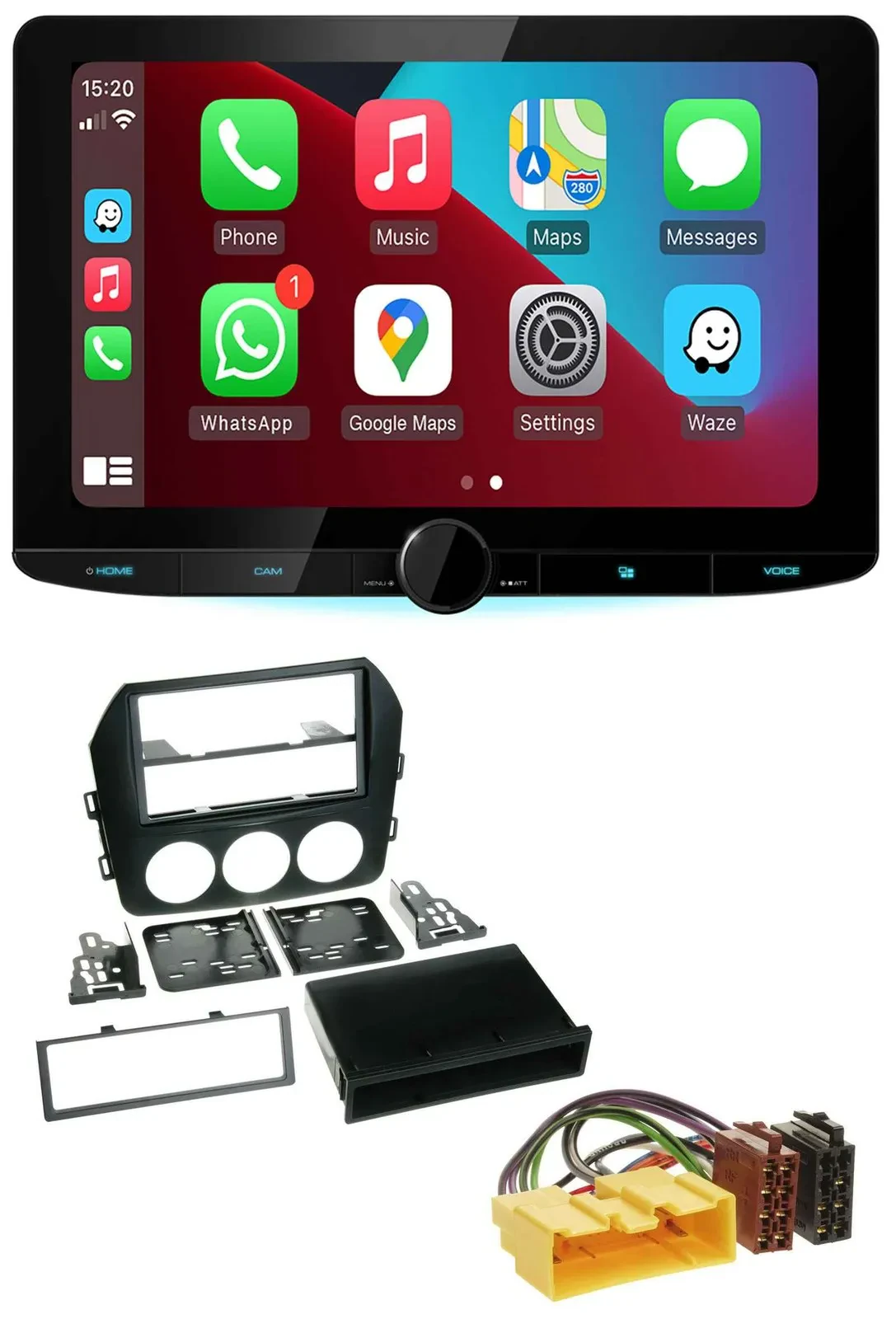 Kenwood MP3 USB DAB Bluetooth Autoradio für Mazda MX-5 (ab 2008)