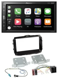 Pioneer USB MP3 DAB 2DIN Bluetooth Autoradio für Alfa Romeo ISO ab 2013 piano