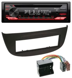 JVC CD DAB USB Bluetooth MP3 Autoradio für Renault Twingo (07-14) schwarz