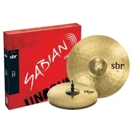 Б/У Тарелки для ударных Sabian SBR First Pack (набор, 3 шт.), Hi-Hat + Crash, латунь, натуральная отделка