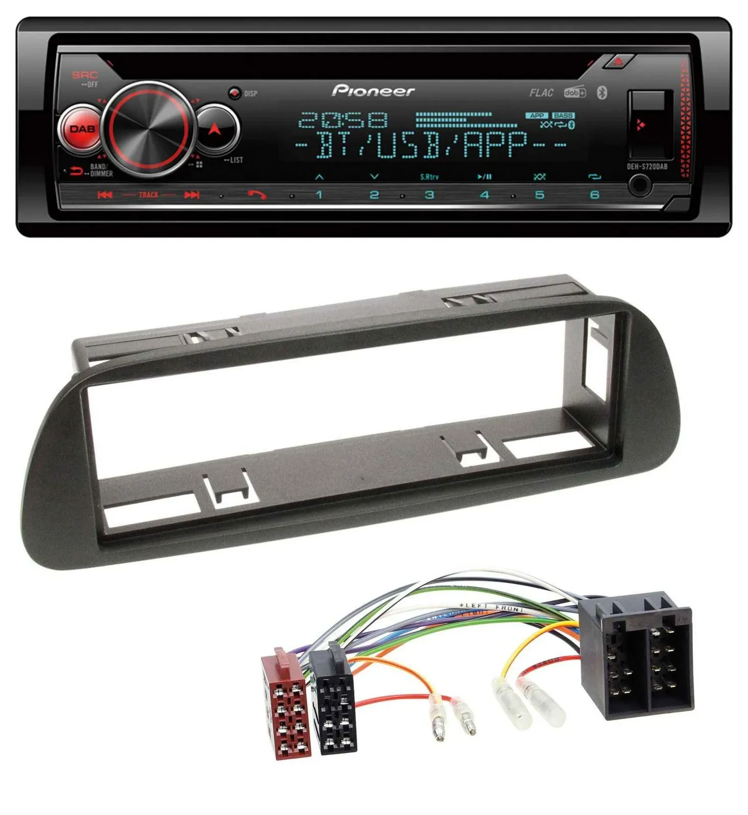 Pioneer MP3 DAB CD Bluetooth USB Autoradio für Mercedes Sprinter W314 ab 2001