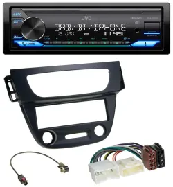 JVC Bluetooth DAB USB MP3 Autoradio für Renault Megane 3 09-14 schwarz
