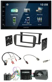 Kenwood 2DIN Bluetooth Lenkrad USB DAB Autoradio für Ford S-Max Mondeo Can-Bus 0