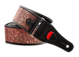 8419612000810 Talisman Alien Red Ремень для гитары, текстиль/синтетика, красный, RightOn Straps