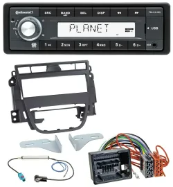Автомагнитола Continental 1DIN USB MP3 AUX для Opel Meriva B (с 2010)