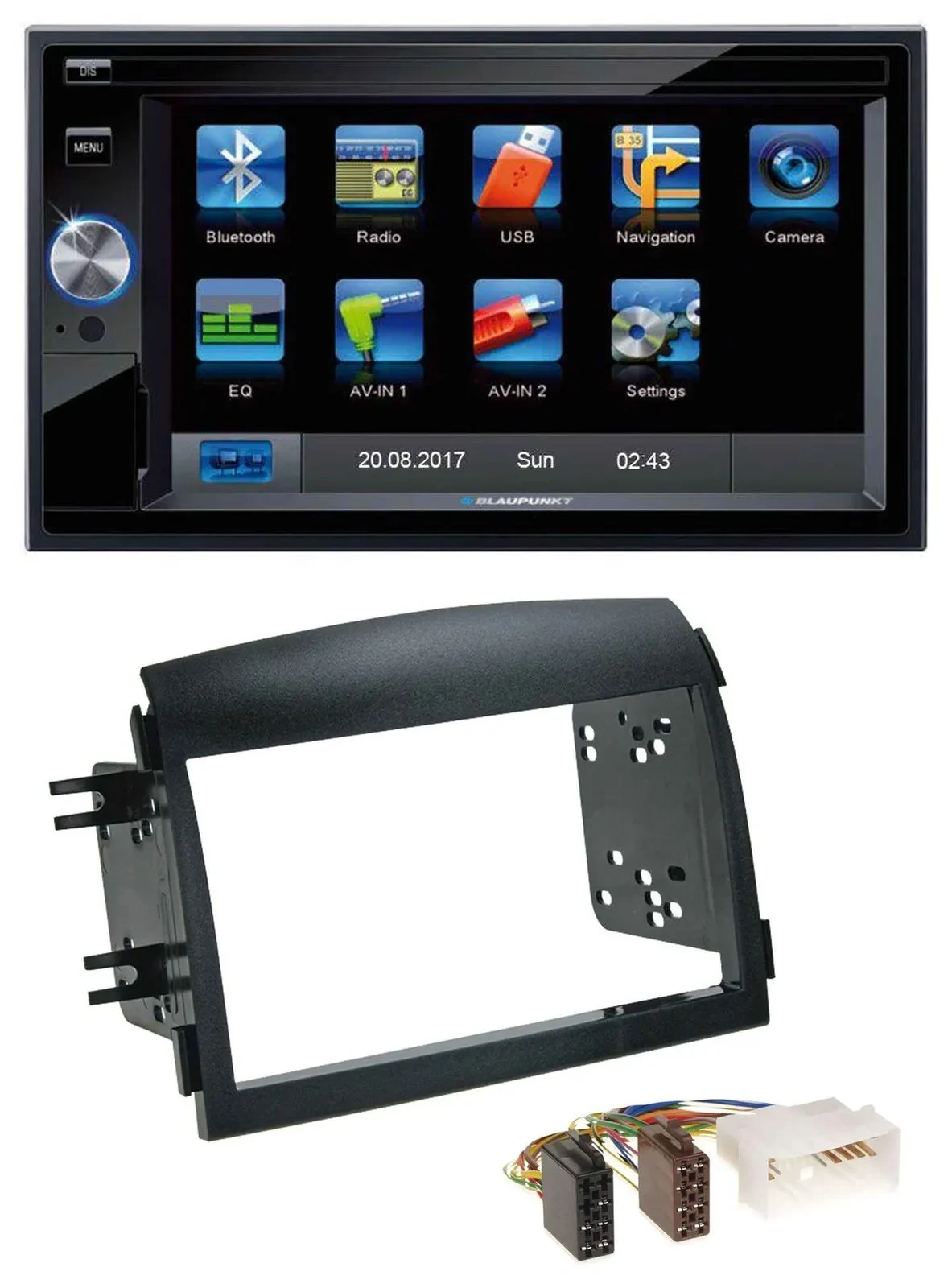 Blaupunkt SD Bluetooth 2DIN MP3 USB AUX Autoradio für Hyundai Sonata NF 2005-200