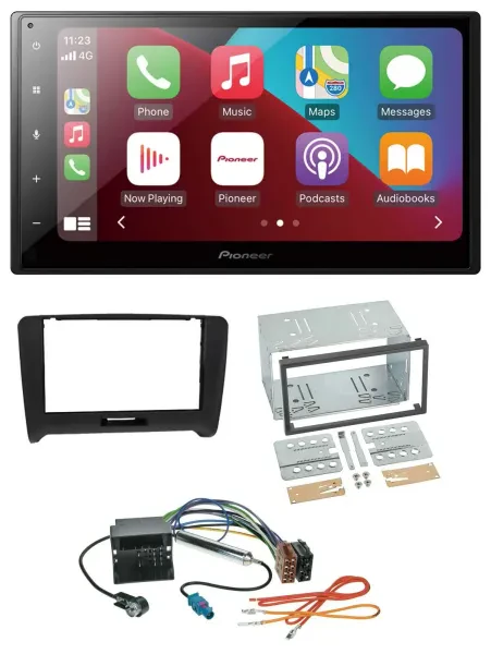 Pioneer USB MP3 DAB 2DIN Bluetooth Autoradio für Audi TT (06-14) Quadlock