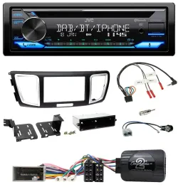 Автомагнитола JVC Bluetooth USB DAB CD для Honda Accord 2013–2015