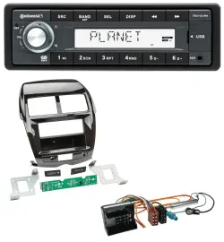 Continental USB MP3 AUX 1DIN Autoradio für Citroen C4 Aircross Mitsubishi ASX Pe