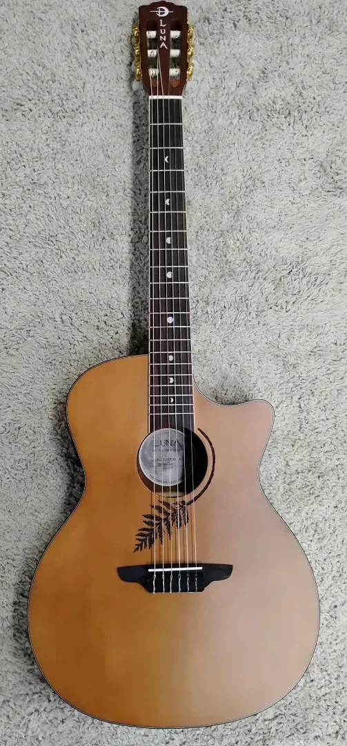 Luna WL CEDAR NYL E  Woodland Cedar Nylon Acoustic-Electric Guitar Natural