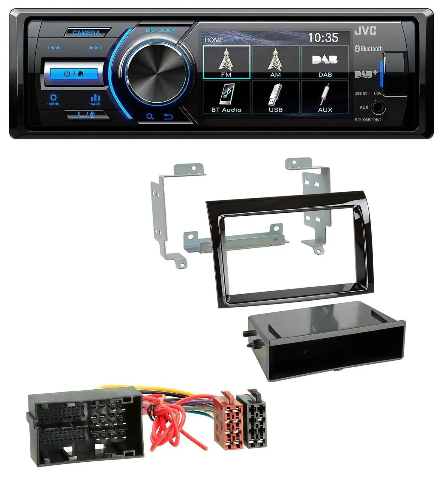 JVC Bluetooth MP3 USB DAB Autoradio für Citroen Jumper Fiat Ducato 14-21 piano P