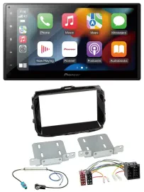 Автомагнитола Pioneer 2-DIN, DAB, Bluetooth, USB, MP3, для Alfa Romeo (ISO, с 2013), черный глянец