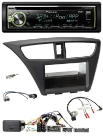 Автомагнитола Pioneer DAB USB MP3 CD для Honda Civic (с 2012), поддержка управления с руля